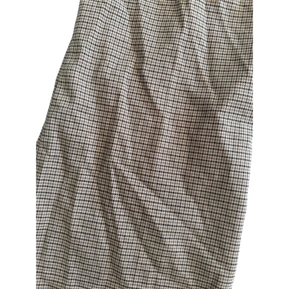 H&M Brown Houndstooth Plaid Wide Leg Pull On Dress Pants Size US 14 NEW NWT - Picture 10 of 10